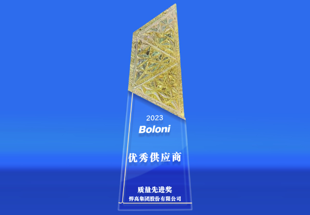 “年終獎”再+1！悍高榮獲博洛尼2023年度優(yōu)秀供應商